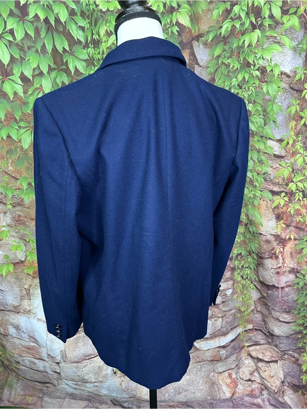 VINTAGE PENDLETON Navy Wool Two-Button Heritage Classic Preppy Blazer, 12P